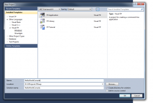 New F# Project