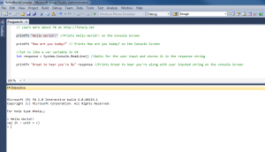 F# interactive
