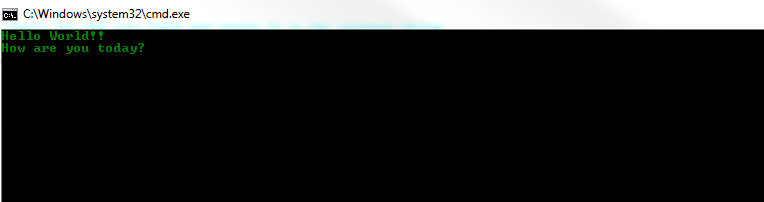 Console Screen