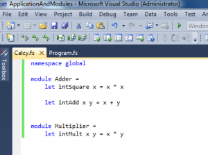namespace global F#