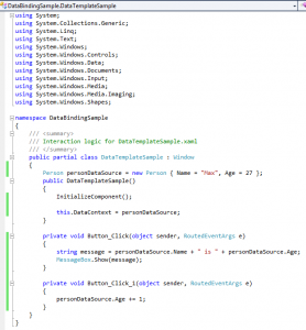 WPF Data Context