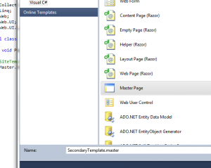 Nested Master Pages ASP.NET