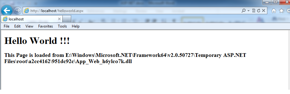 Temporary ASP.NET Files