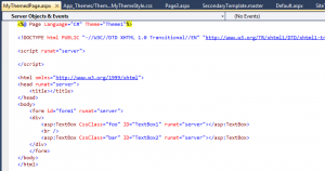 Themes in ASP.NET