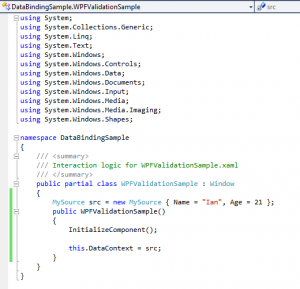 WPF Validation