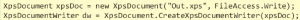 XpsDocumentWriter