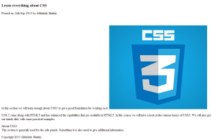 Only HTML