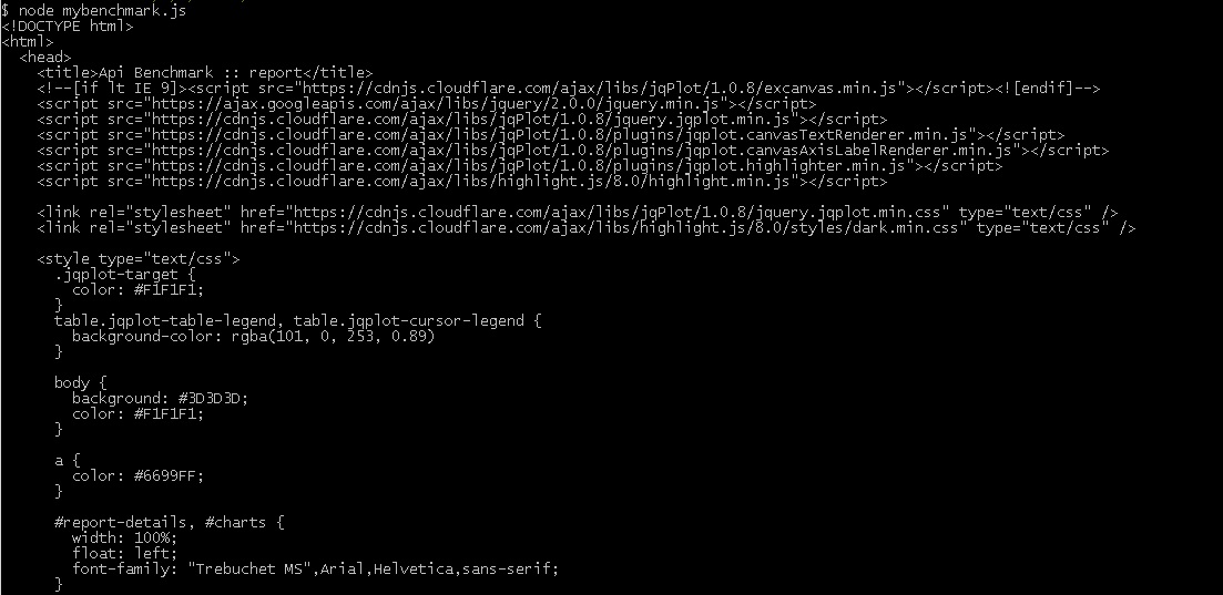 API Benchmark 2