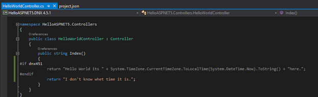 Use # directive